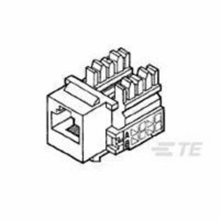 COMMSCOPE Modular Connectors / Ethernet Connectors Rj45 Cat5 Jk Alm 406372-1